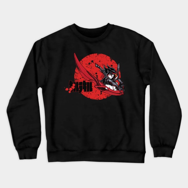 Bloody ryuko Crewneck Sweatshirt by AlexRoivas